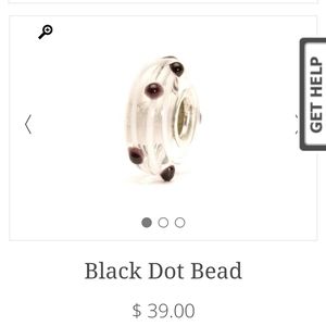 Trollbeads Black Dot Bead